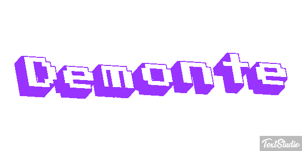Demonte Text effect