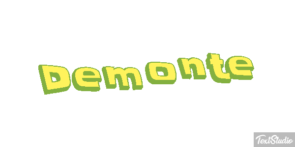 Demonte Text effect