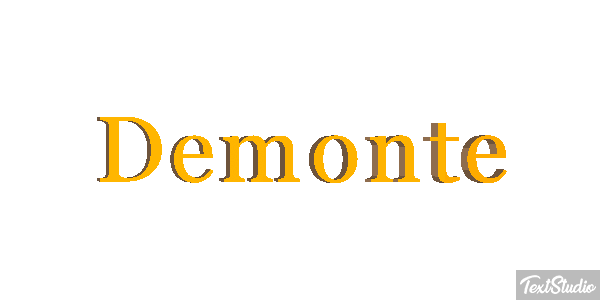 Demonte Text effect