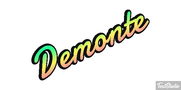 Demonte Text effect