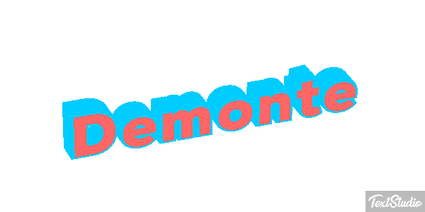 Demonte Text effect
