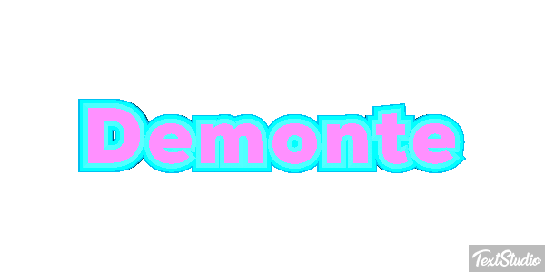 Demonte Text effect