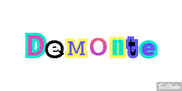 Demonte Text effect