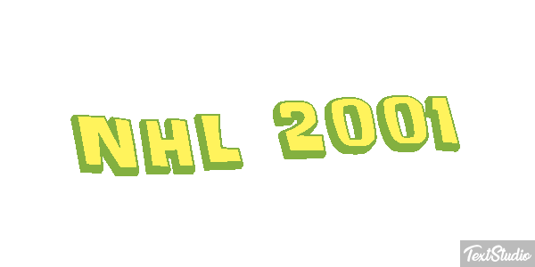 NHL 2001 Text effect