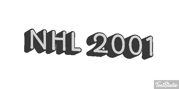 NHL 2001 Text effect