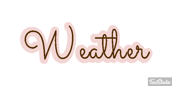 Weather Text effect