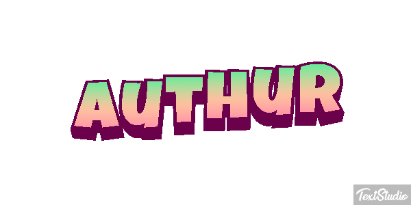 Authur Text effect