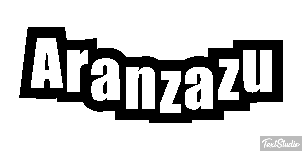 Aránzazu Efecto de texto