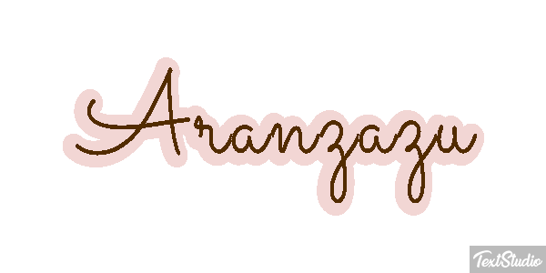 Aránzazu Efecto de texto