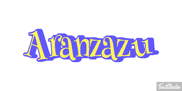 Aránzazu Efecto de texto