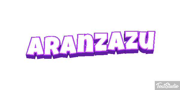 Aránzazu Efecto de texto