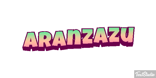 Aránzazu Efecto de texto
