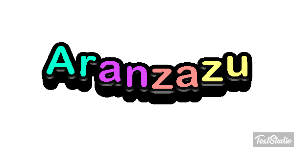Aránzazu Efecto de texto
