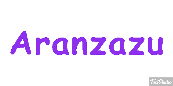 Aránzazu Efecto de texto