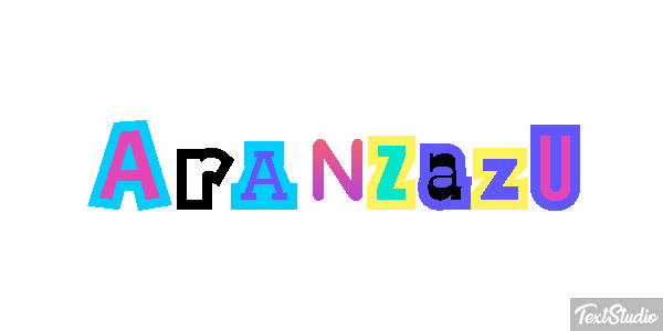 Aránzazu Efecto de texto