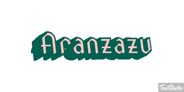 Aránzazu Efecto de texto