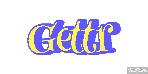 Gettr Efeito do texto
