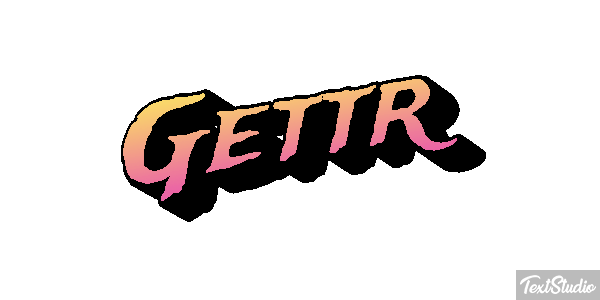 Gettr Efeito do texto