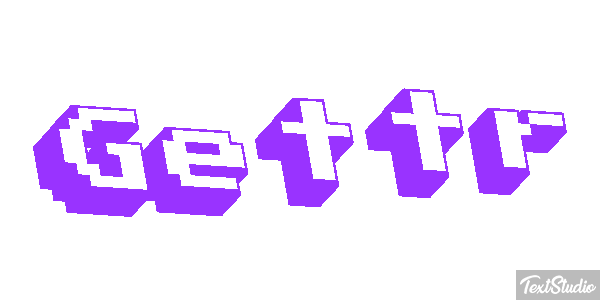 Gettr Efeito do texto