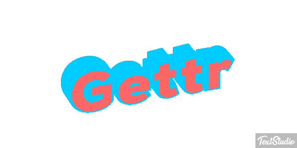 Gettr Efeito do texto