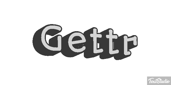 Gettr Efeito do texto