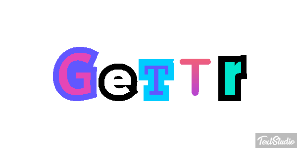 Gettr Efeito do texto