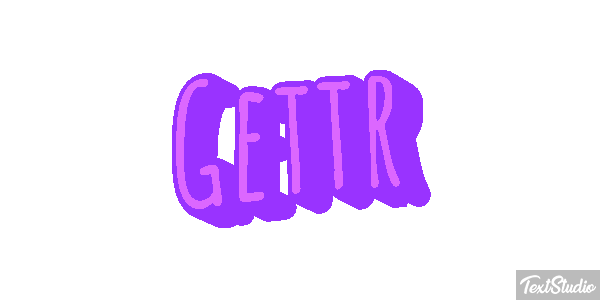 Gettr Efeito do texto