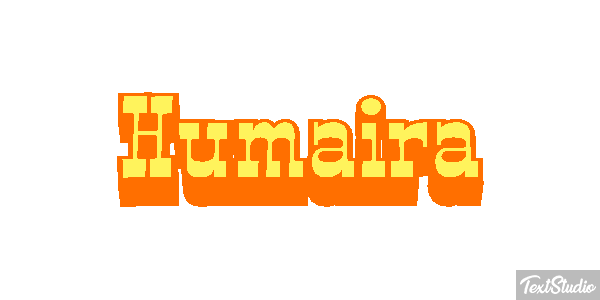 Humaira Efecto de texto