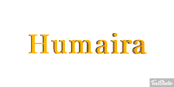 Humaira Efecto de texto