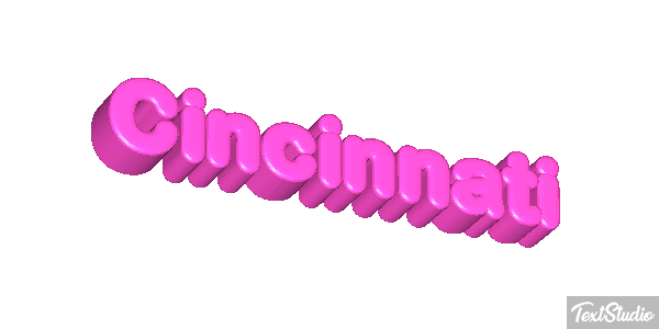 Cincinnati Текстовый эффект