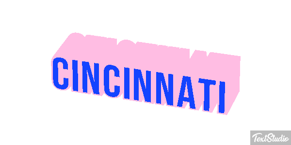 Cincinnati Текстовый эффект