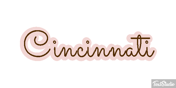 Cincinnati Текстовый эффект