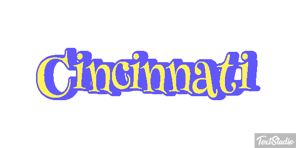 Cincinnati Текстовый эффект