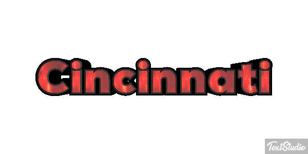 Cincinnati Текстовый эффект