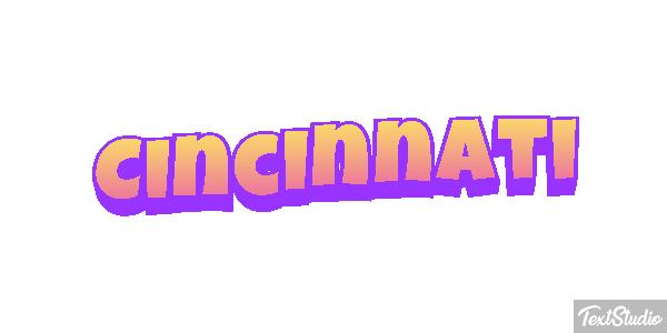 Cincinnati Текстовый эффект