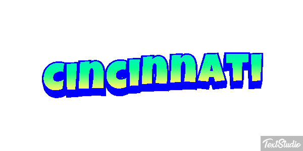 Cincinnati Текстовый эффект
