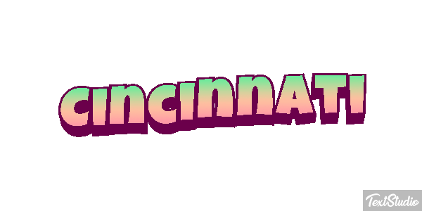 Cincinnati Текстовый эффект