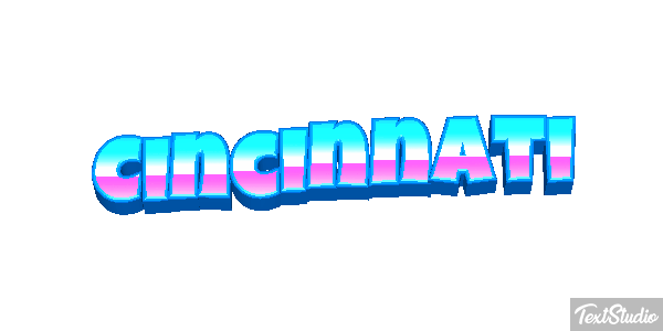 Cincinnati Текстовый эффект