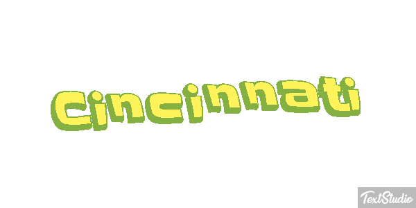 Cincinnati Текстовый эффект