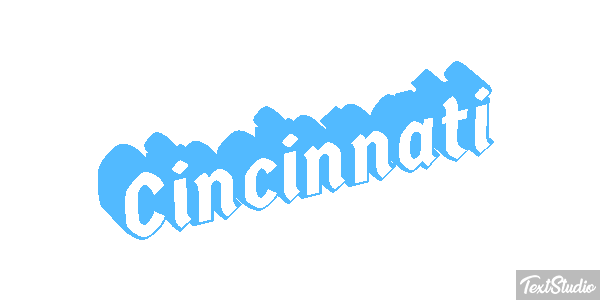 Cincinnati Текстовый эффект
