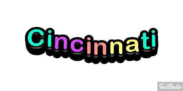 Cincinnati Текстовый эффект