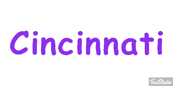 Cincinnati Текстовый эффект