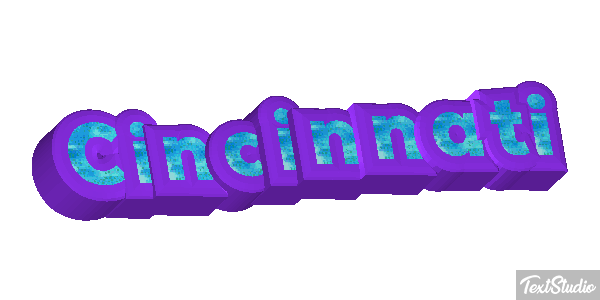 Cincinnati Текстовый эффект
