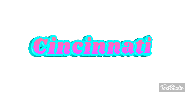 Cincinnati Текстовый эффект