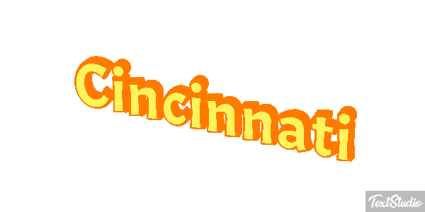 Cincinnati Текстовый эффект