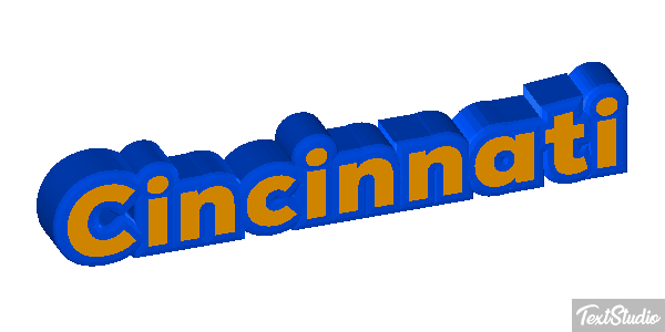 Cincinnati Текстовый эффект
