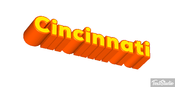 Cincinnati Текстовый эффект