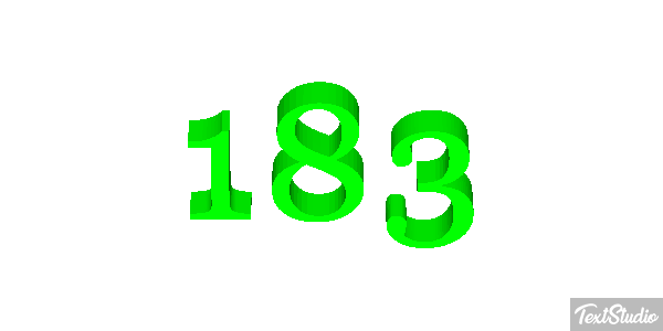 183 Tekst effect