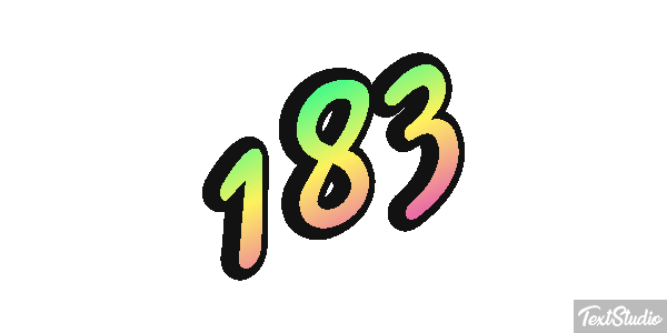 183 Tekst effect