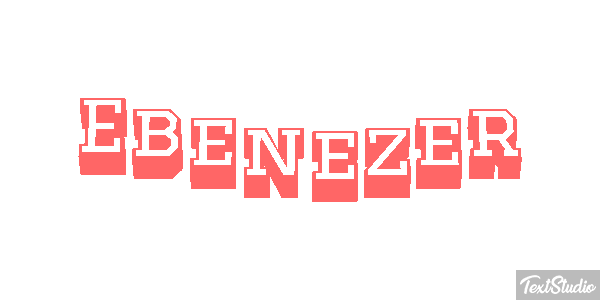 Ebenezer Effetto testo